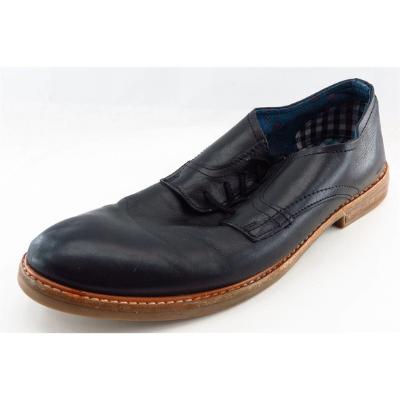 Ben Sherman Derby Oxfords Black Synthetic Men Shoes Size‎ 10.5 Medium - Picture 1 of 7